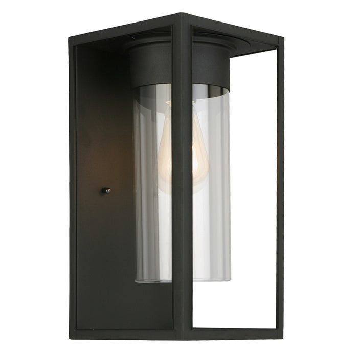 Eglo USA 203033A One Light Outdoor Wall Mount, Matte Black
