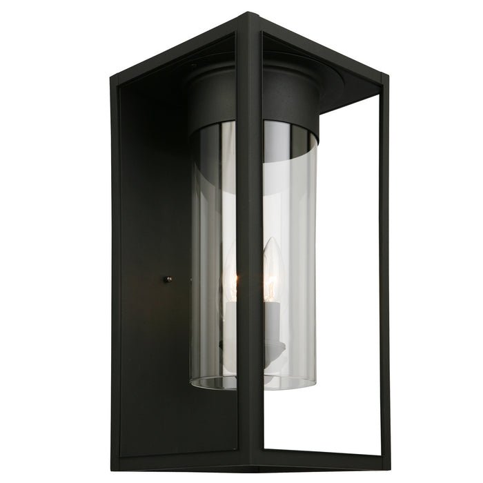 Eglo USA 203035A One Light Outdoor Wall Mount, Matte Black
