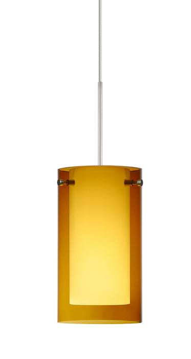 Besa X-G44007-LED-SN Pendant, Satin Nickel