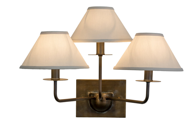 Meyda Tiffany 155477 Three Light Wall Sconce, Antique,Antique Brass