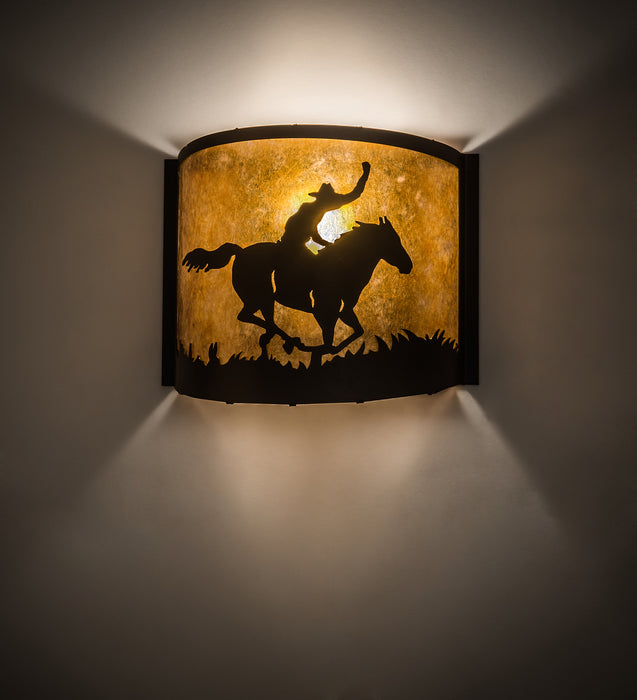 Meyda Tiffany 163132 One Light Wall Sconce, Mahogany Bronze
