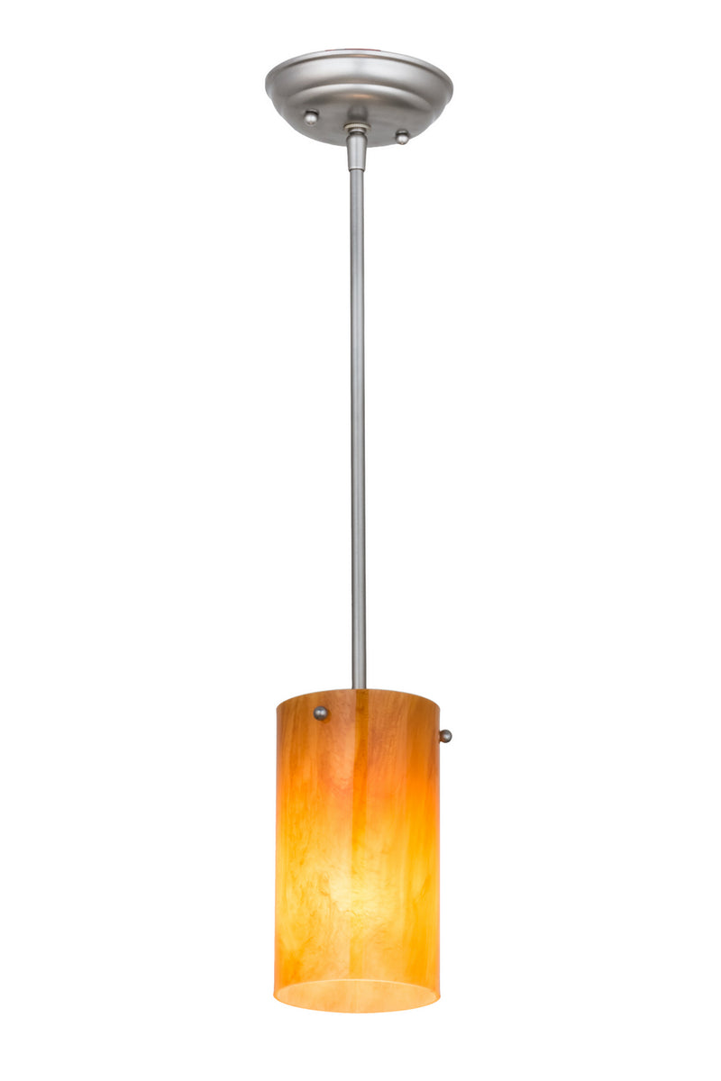Meyda Tiffany 167977 One Light Mini Pendant, Brushed Nickel