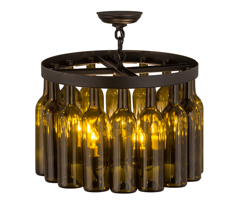 Meyda Tiffany 168490 Five Light Chandelier, Textured Black