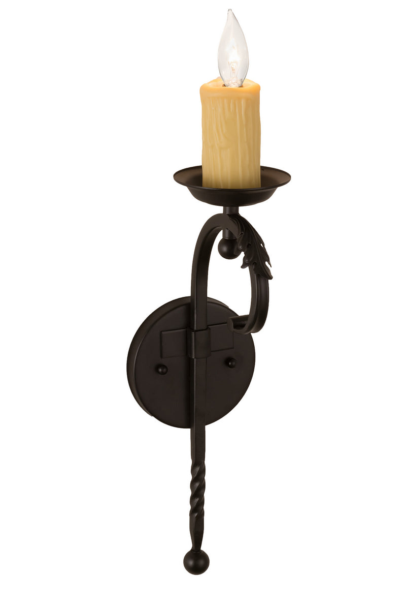 Meyda Tiffany 170631 One Light Wall Sconce, Blackwash