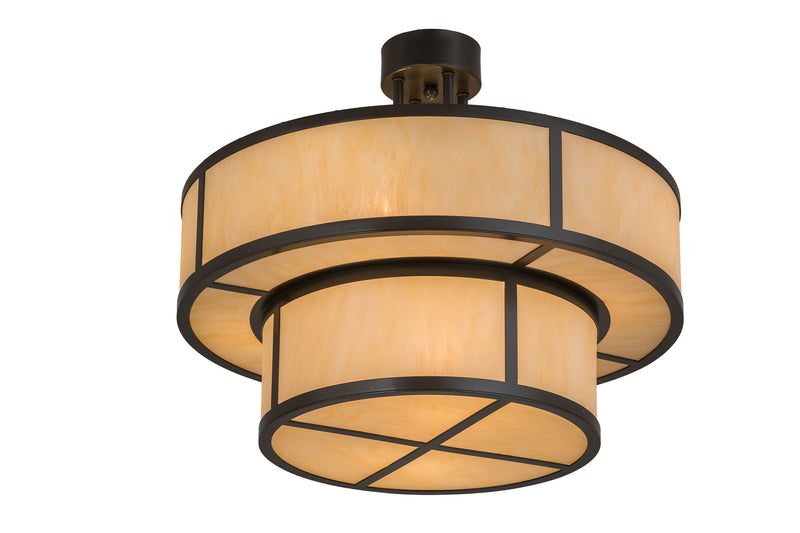 Meyda Tiffany 170881 Six Light Pendant, Timeless Bronze