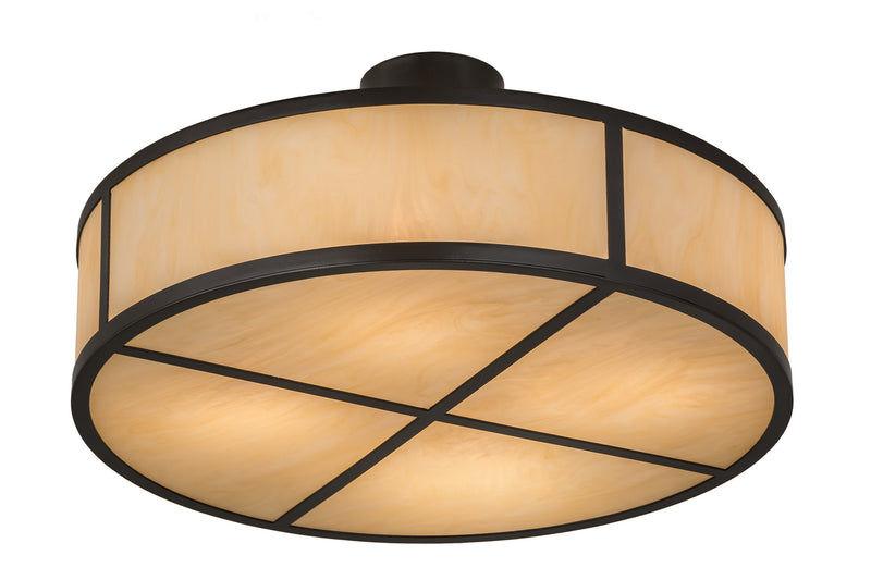 Meyda Tiffany 170883 Four Light Semi-Flushmount, Timeless Bronze