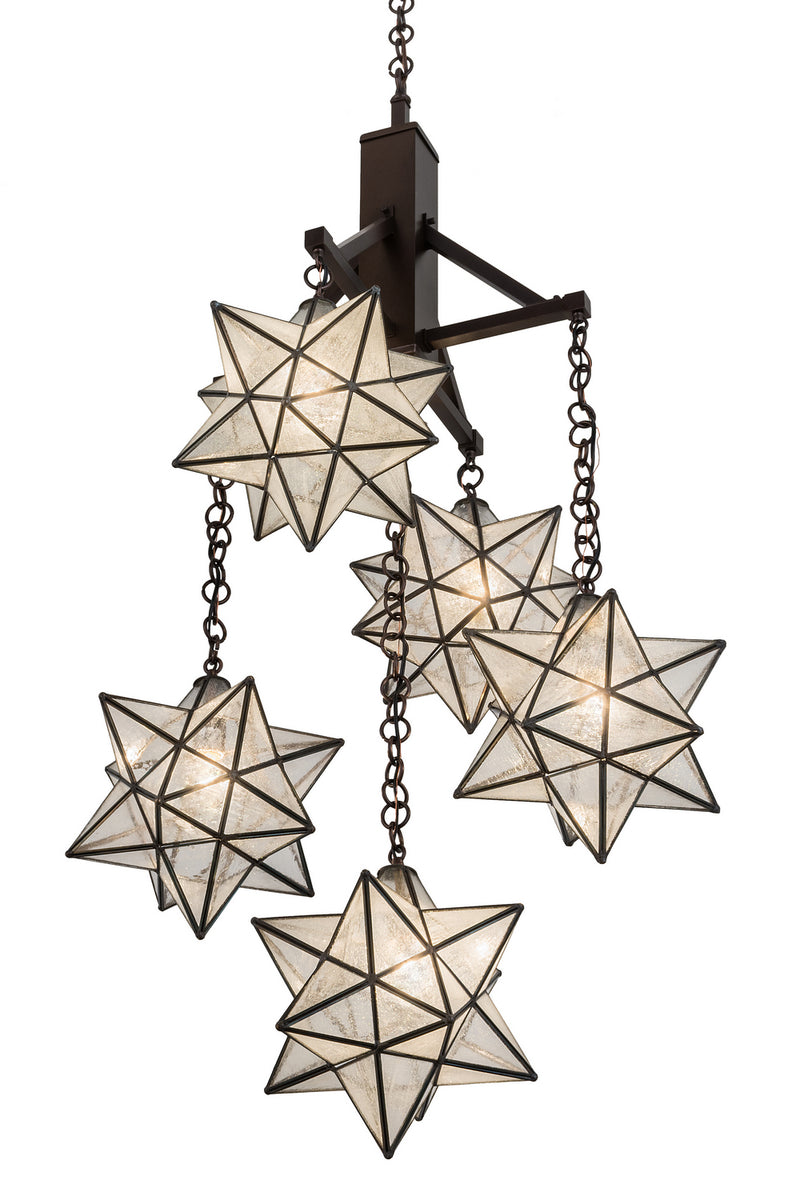 Meyda Tiffany 171780 Five Light Chandelier, Mahogany Bronze