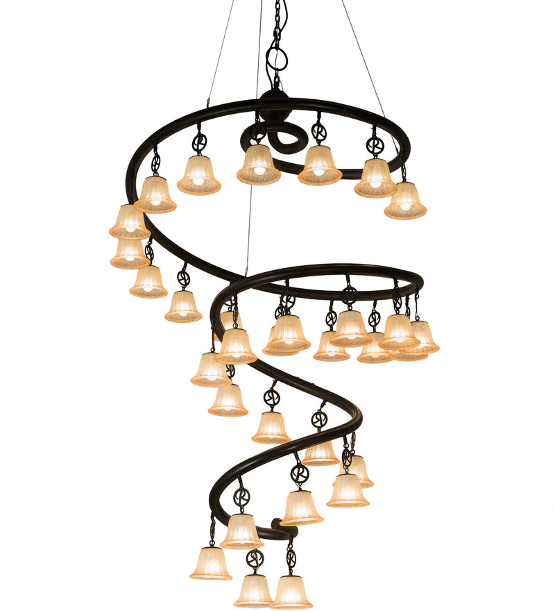 Meyda Tiffany 188862 30 Light Chandelier, Solar Black