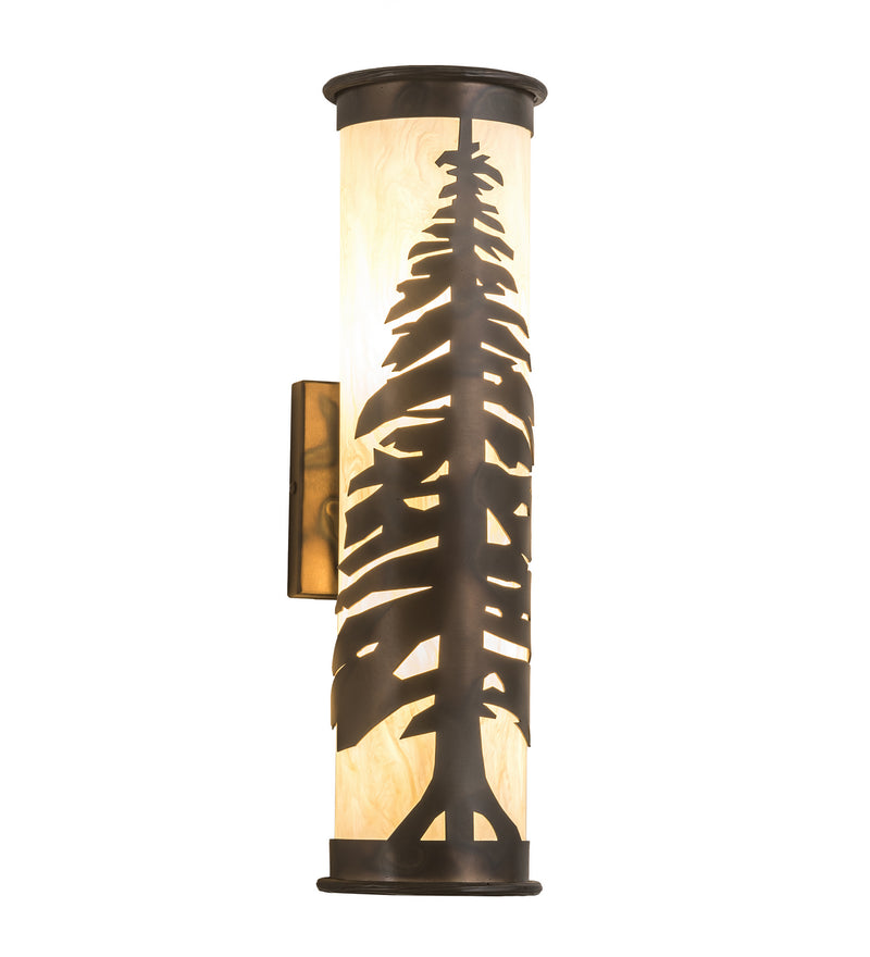 Meyda Tiffany 190060 Two Light Wall Sconce, Dark Burnished Antique Copper