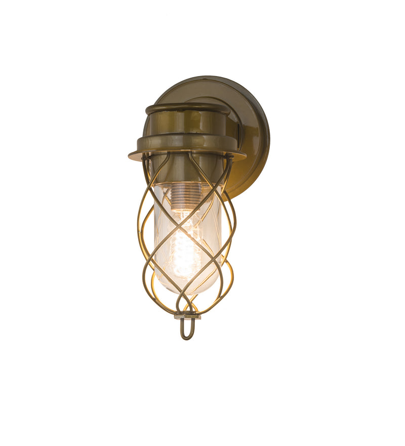 Meyda Tiffany 192137 One Light Wall Sconce, Gold Matte