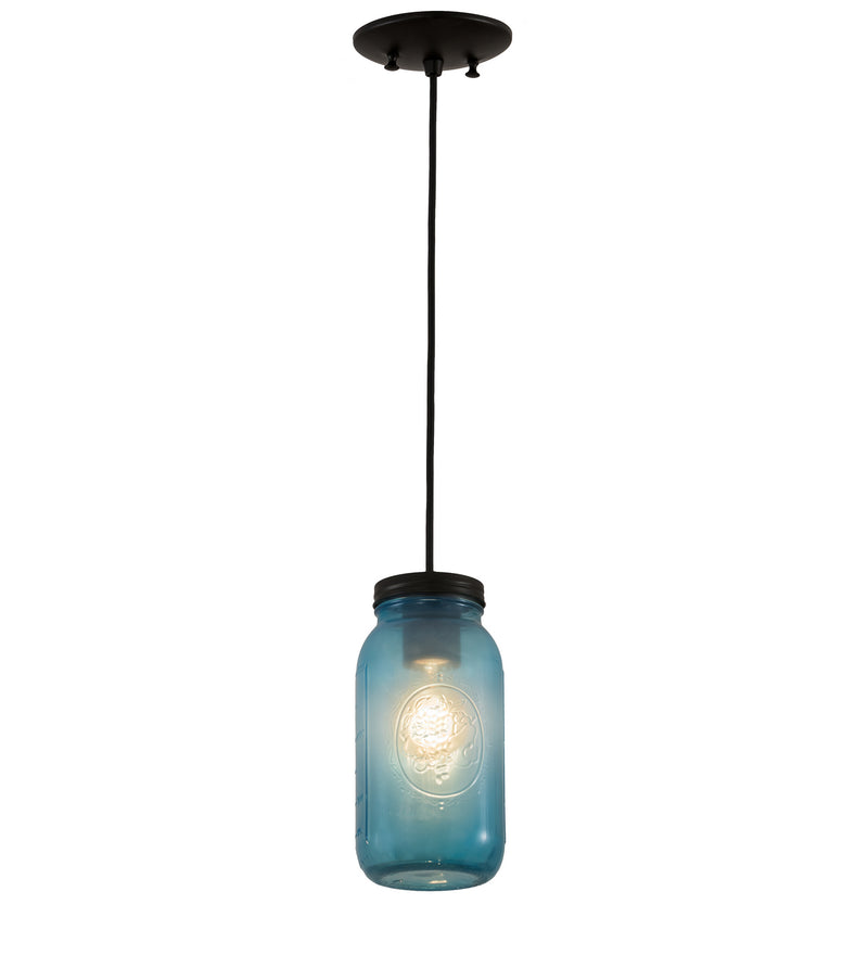 Meyda Tiffany 193121 One Light Pendant, Textured Black