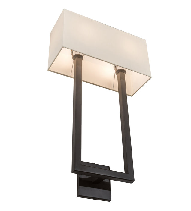 Meyda Tiffany 195759 Two Light Wall Sconce, Oil Rubbed Bronze