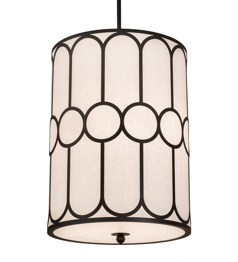 Meyda Tiffany 196023 Six Light Pendant, Textured Black
