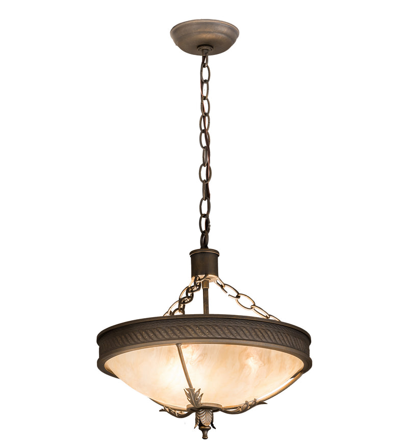 Meyda Tiffany 197003 Three Light Pendant, French Bronze