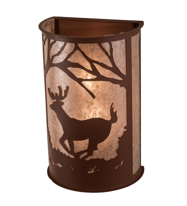Meyda Tiffany 197062 Two Light Wall Sconce, Rust