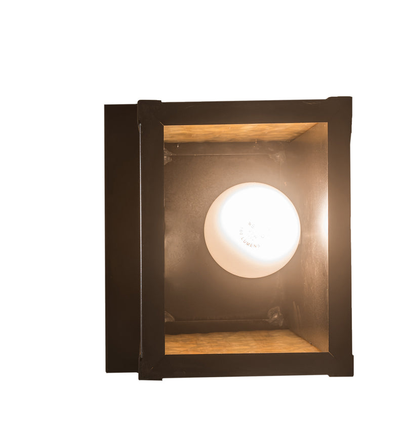 Meyda Tiffany 197063 One Light Wall Sconce, Craftsman Brown