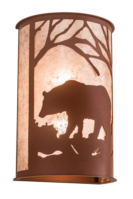 Meyda Tiffany 197064 Two Light Wall Sconce, Rust