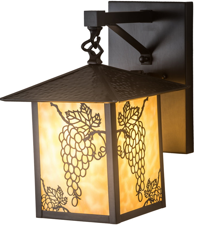 Meyda Tiffany 197070 One Light Wall Sconce, Craftsman Brown
