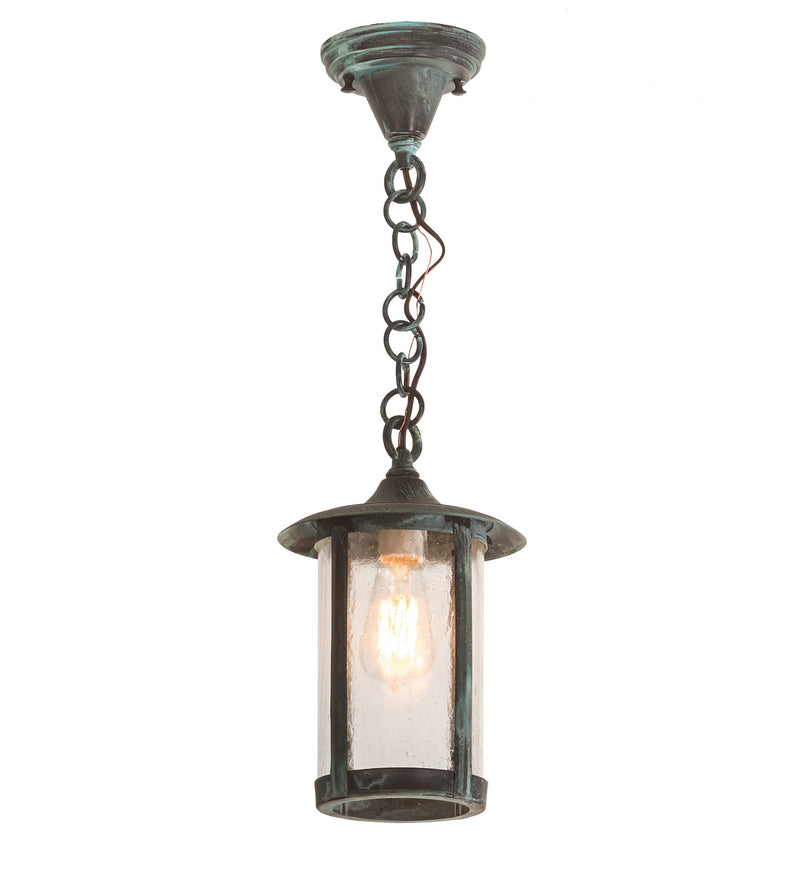 Meyda Tiffany 197339 One Light Pendant, Craftsman Verdigris