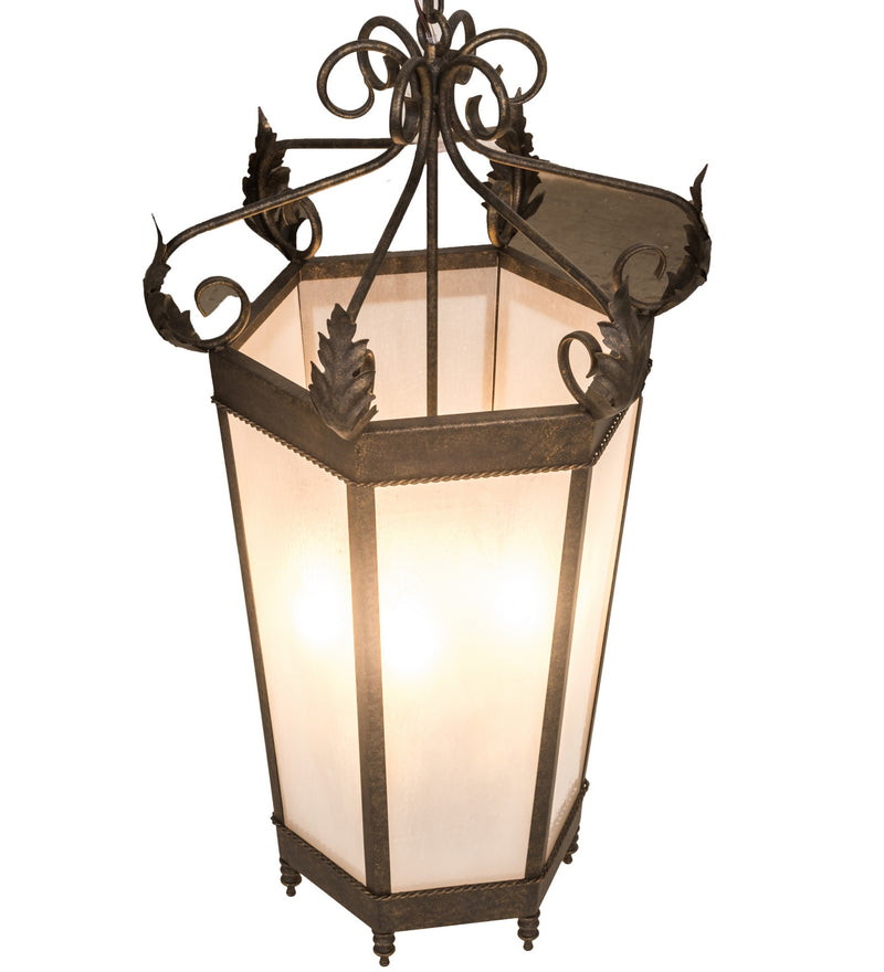 Meyda Tiffany 197357 Six Light Pendant, Golden Bronze
