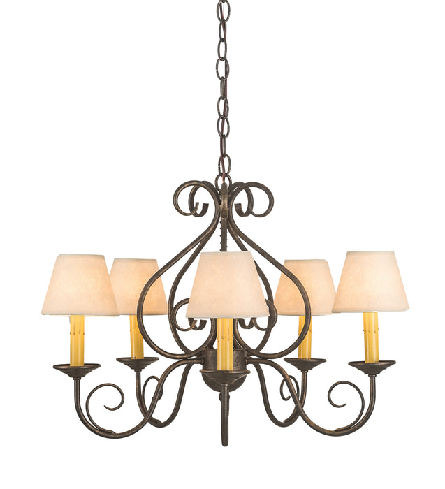 Meyda Tiffany 197364 Five Light Chandelier, Golden Bronze