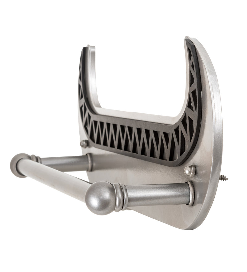 Meyda Tiffany 197397 Towel Bar, Nickel/Black Textured