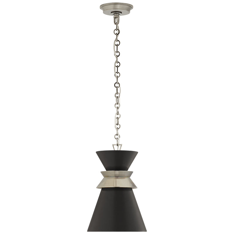 Visual Comfort Signature CHC 5240AN-BLK One Light Pendant, Antique Nickel