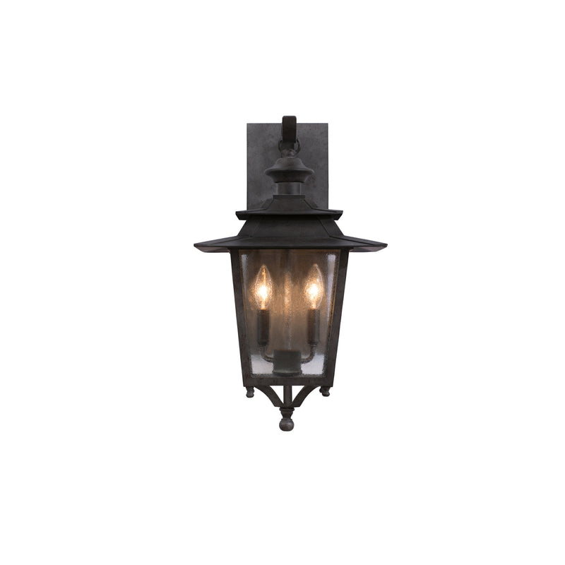 Kalco 404121AI Two Light Wall Bracket, Aged Iron