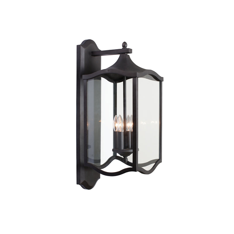 Kalco 404522AI Four Light Wall Bracket, Aged Iron