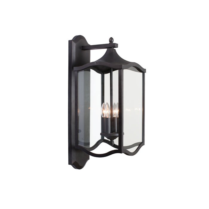 Kalco 404522AI Four Light Wall Bracket, Aged Iron