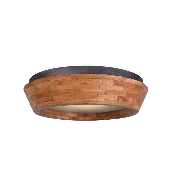 Kalco 505540BI LED Flush Mount, Black Iron
