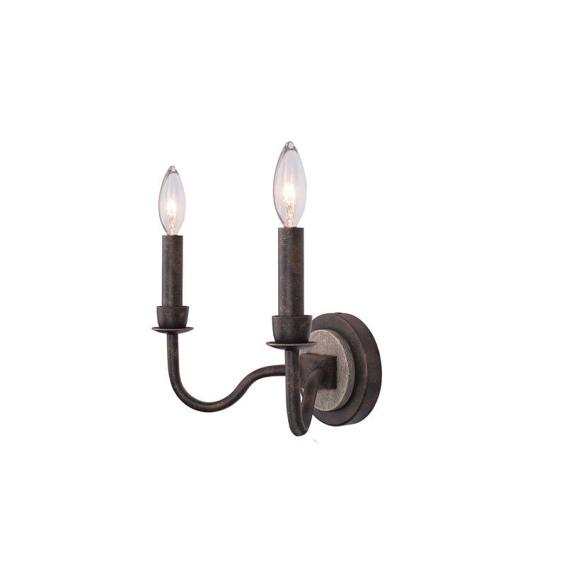 Kalco 506822FG Two Light Wall Bracket, Florence Gold