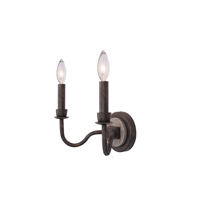 Kalco 506822FG Two Light Wall Bracket, Florence Gold