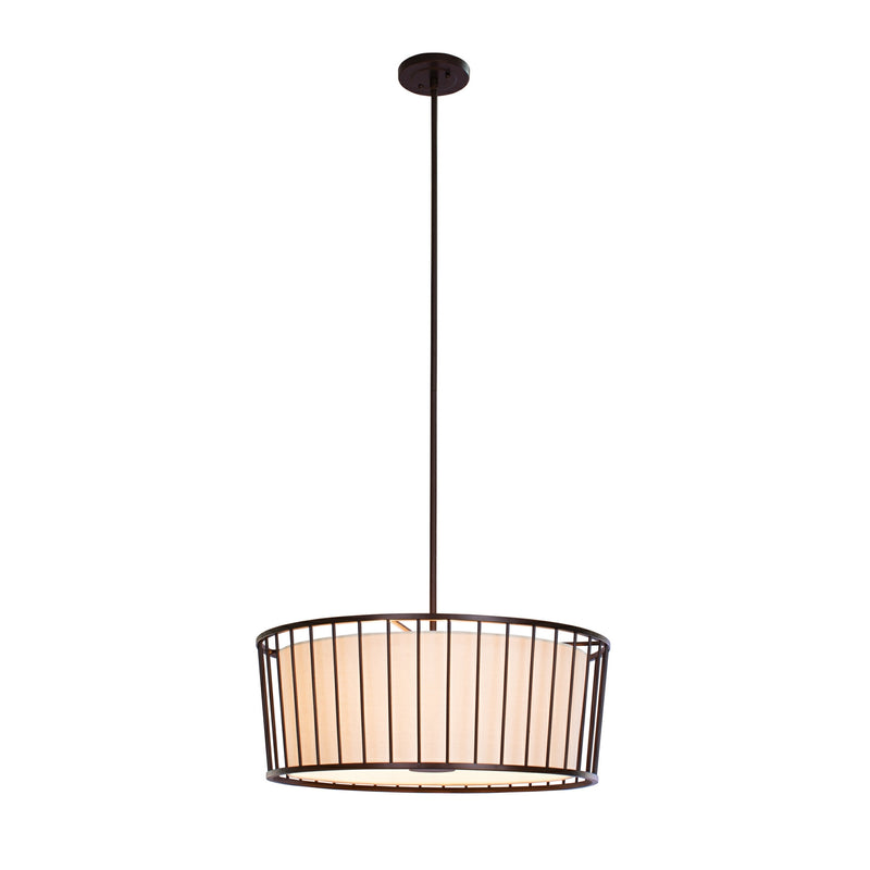 Kalco 507052BZ Six Light Convertible Pendant - Semi Flush Mount, Bronze