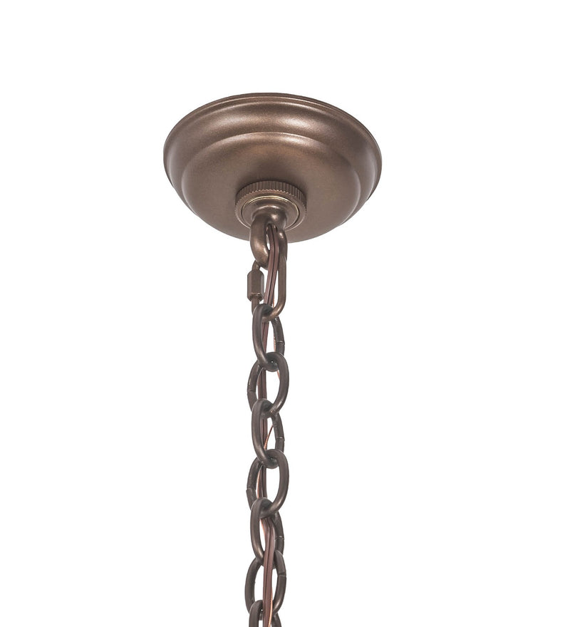 Meyda Tiffany 197593 Nine Light Chandelier, Mahogany Bronze
