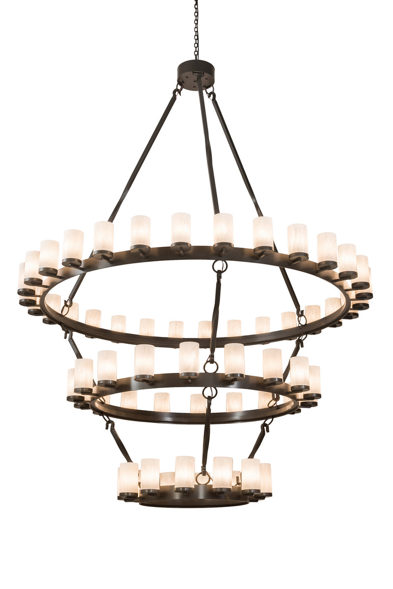 Meyda Tiffany 197921 60 Light Chandelier, Timeless Bronze