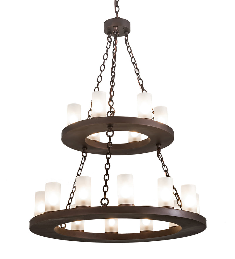Meyda Tiffany 197989 18 Light Chandelier, Mahogany Bronze