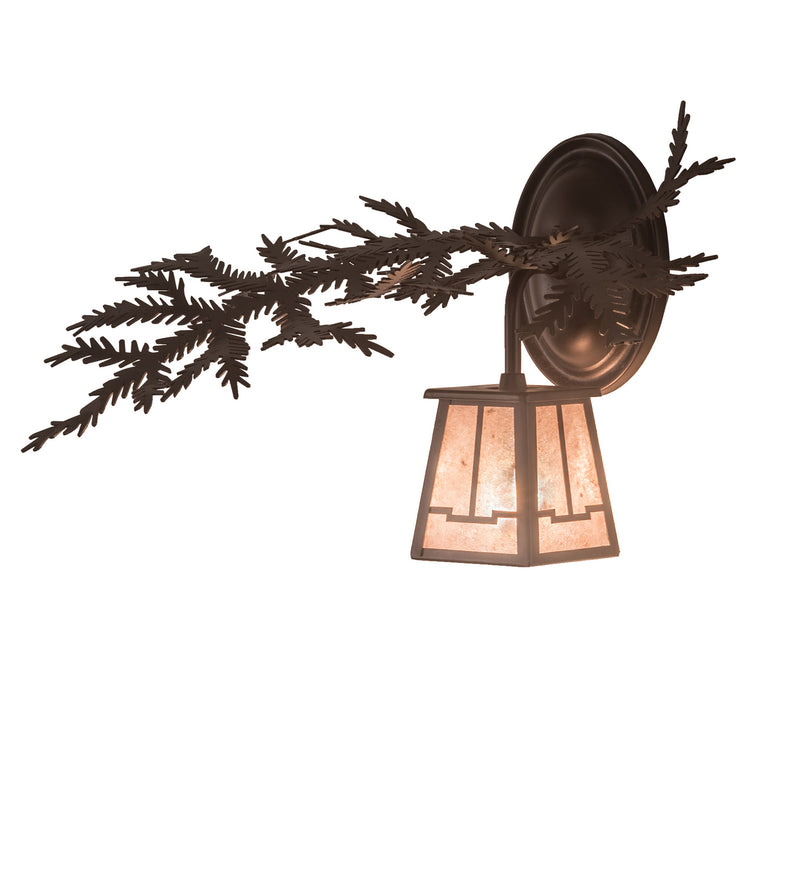 Meyda Tiffany 198534 One Light Wall Sconce, Mahogany Bronze