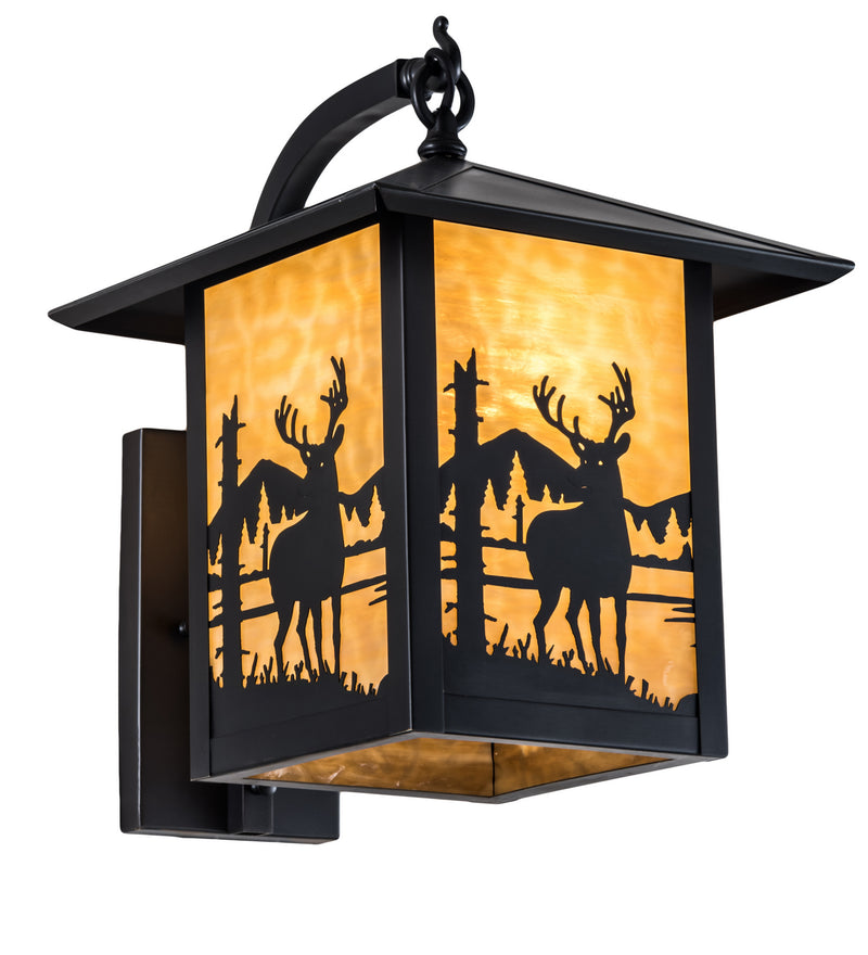 Meyda Tiffany 198825 One Light Wall Sconce, Craftsman Brown