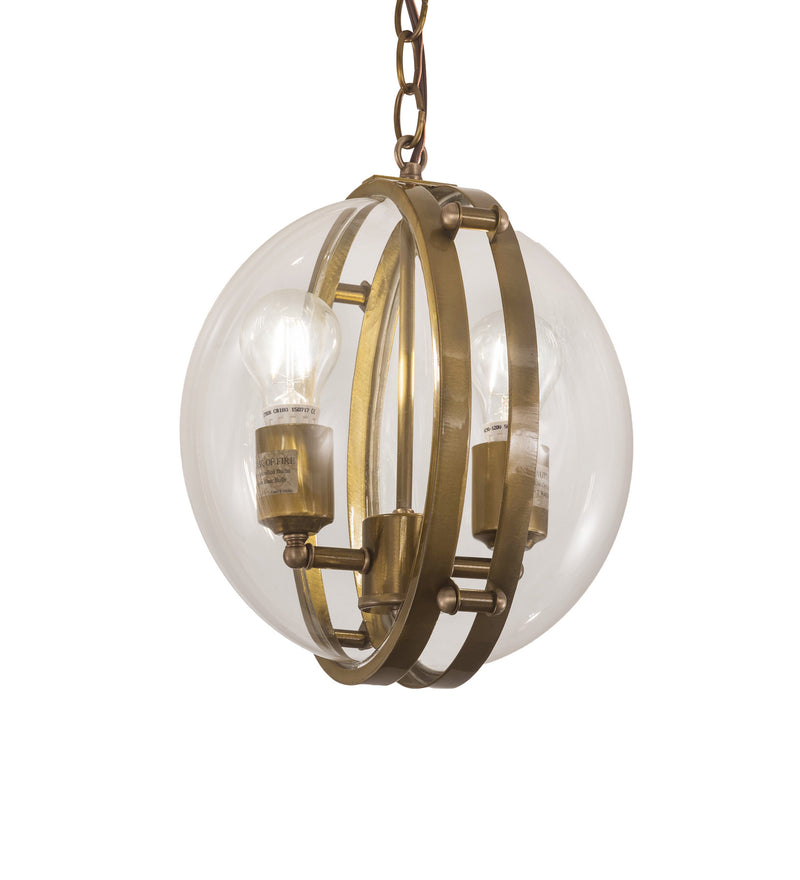Meyda Tiffany 200008 Two Light Pendant, Brass