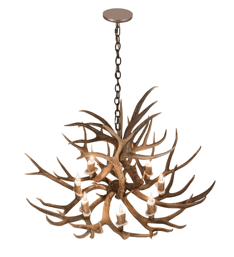Meyda Tiffany 200431 Eight Light Chandelier, Antique Copper