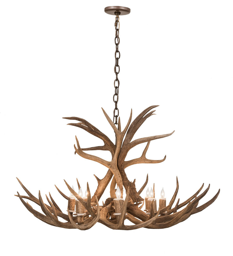 Meyda Tiffany 200431 Eight Light Chandelier, Antique Copper