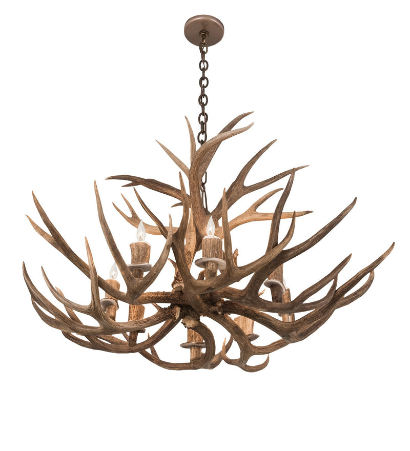 Meyda Tiffany 200431 Eight Light Chandelier, Antique Copper