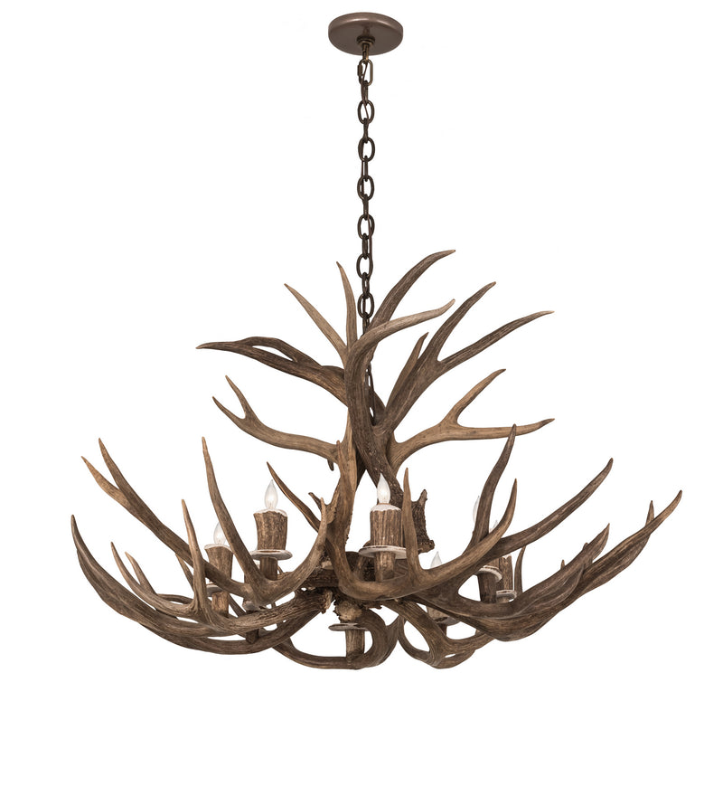 Meyda Tiffany 200431 Eight Light Chandelier, Antique Copper