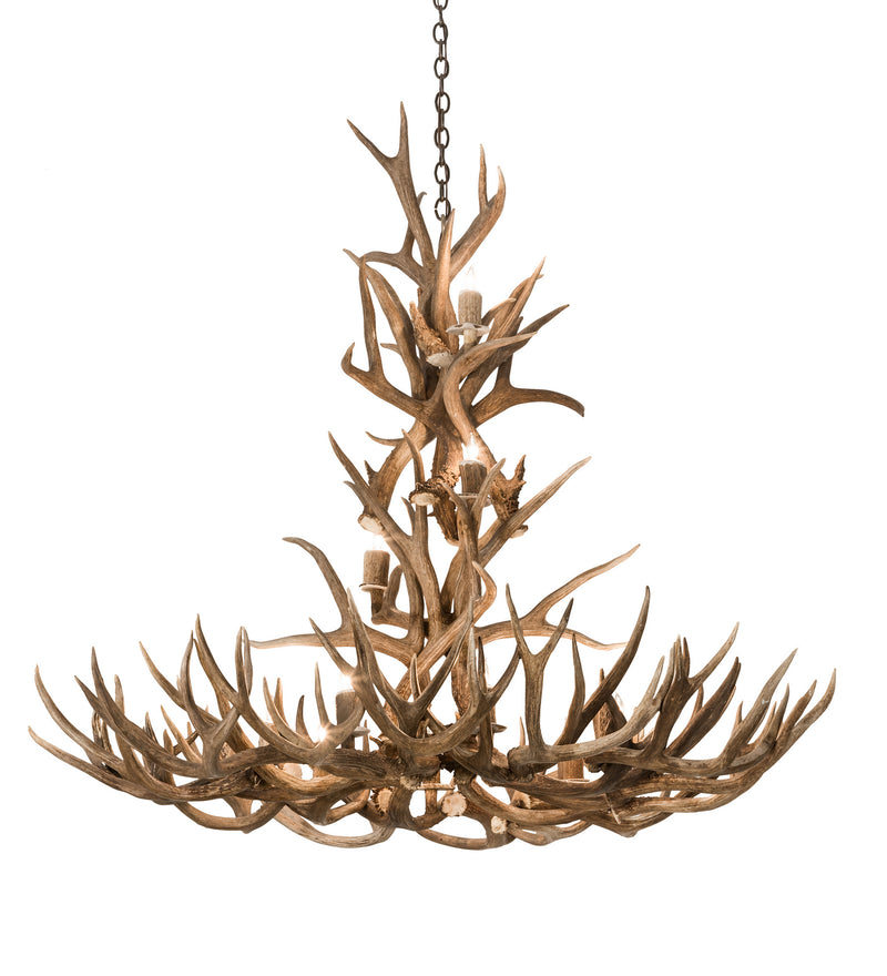 Meyda Tiffany 200432 12 Light Chandelier, Antique Copper