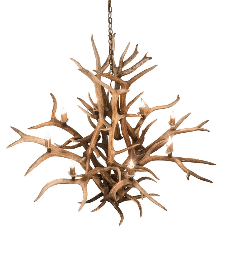 Meyda Tiffany 200435 Eight Light Chandelier, Antique Copper
