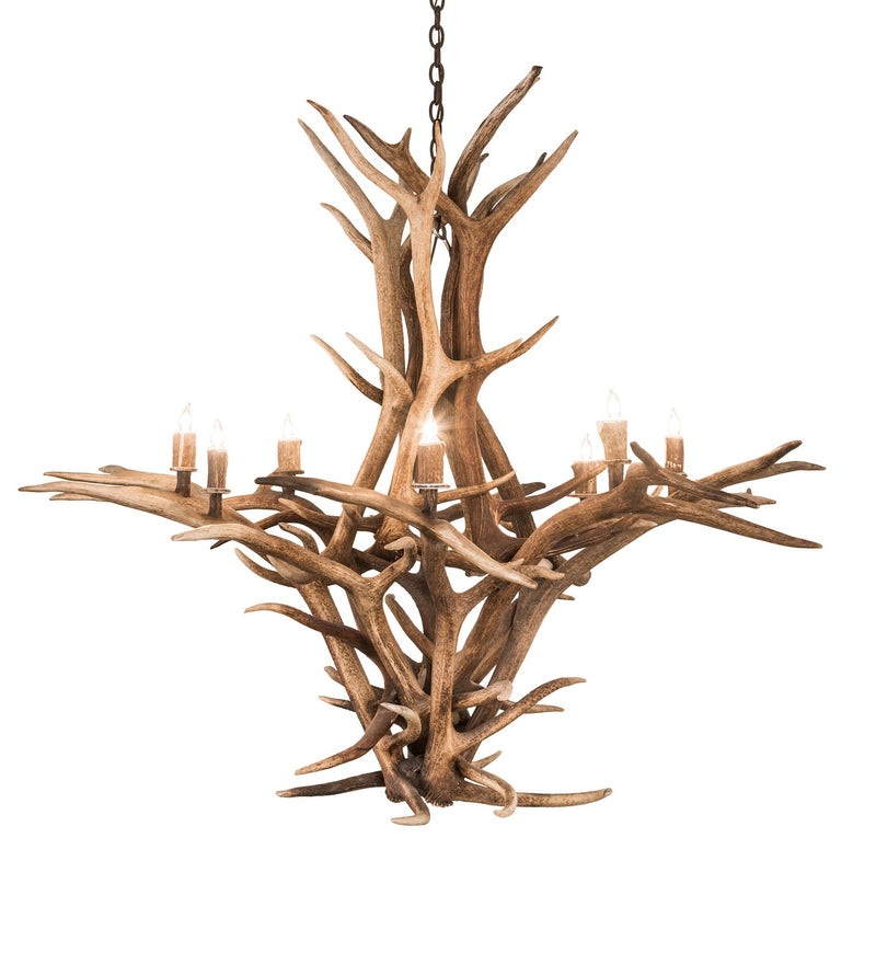 Meyda Tiffany 200435 Eight Light Chandelier, Antique Copper