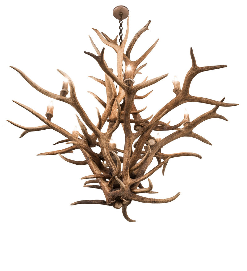 Meyda Tiffany 200435 Eight Light Chandelier, Antique Copper