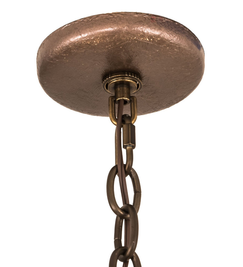 Meyda Tiffany 200435 Eight Light Chandelier, Antique Copper