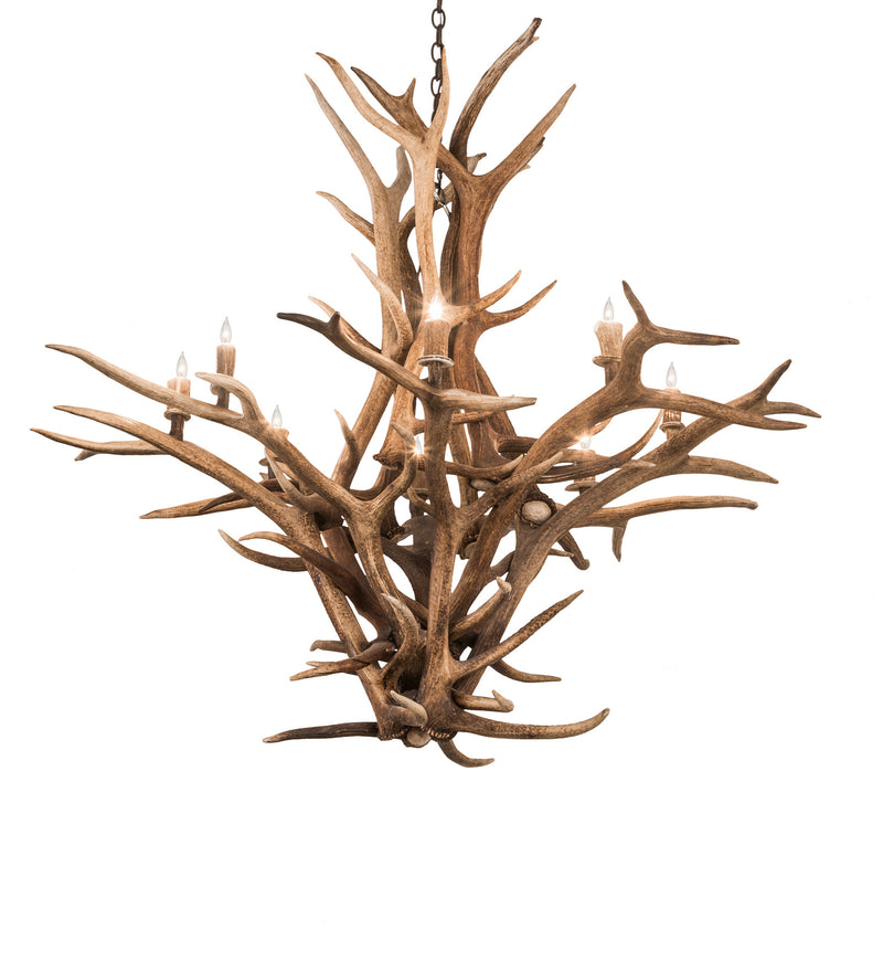 Meyda Tiffany 200435 Eight Light Chandelier, Antique Copper